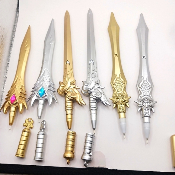 Lot of SIX Gold and Silver Color 7 inch Writing Pen + Letter Openers - Picture 6 of 8